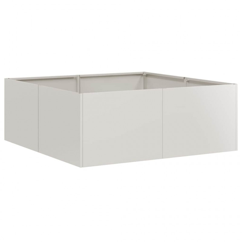 Doniczka 80x80x30 cm Stal nierdzewna