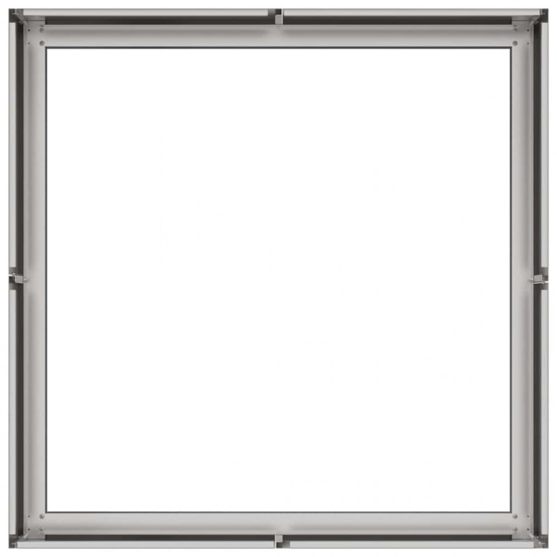 Doniczka 80x80x30 cm Stal nierdzewna