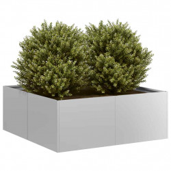 Doniczka 80x80x30 cm Stal ocynkowana