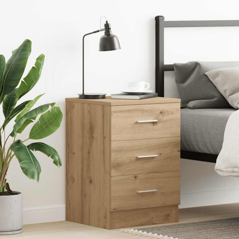 Szafka nocna Artisan Oak 38x35x55 cm Drewno klejone