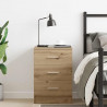 Szafka nocna Artisan Oak 38x35x55 cm Drewno klejone