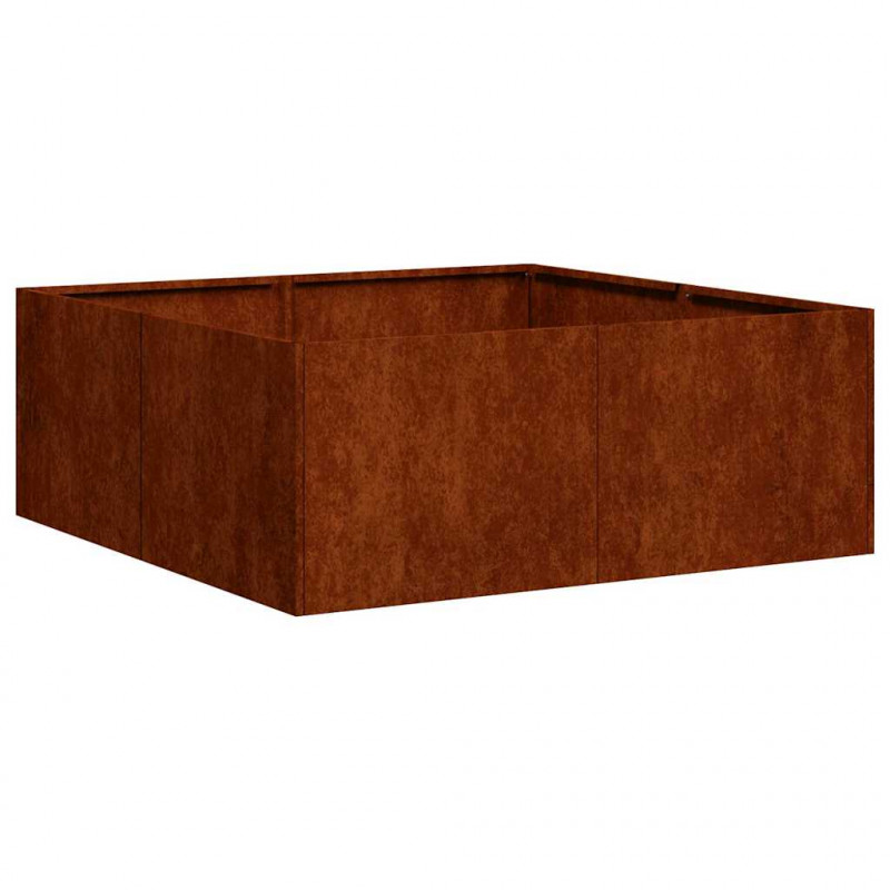 Doniczka Rusty 80x80x30 cm Stal nierdzewna
