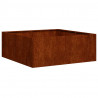 Doniczka Rusty 80x80x30 cm Stal nierdzewna
