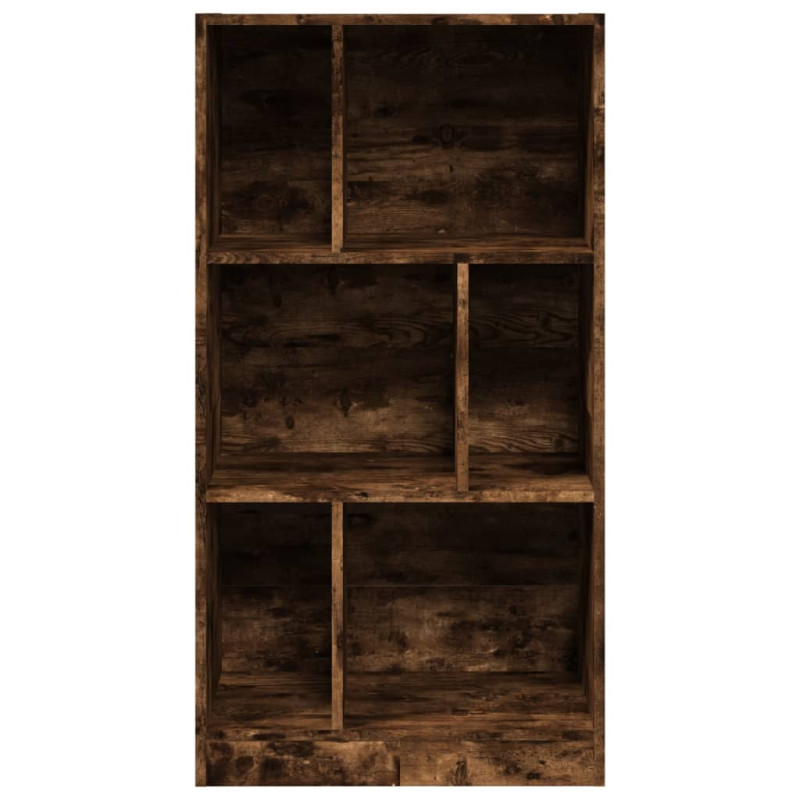 Regał, przydymiony dąb 57x28,5x107,5 cm materiał drewnopochodny