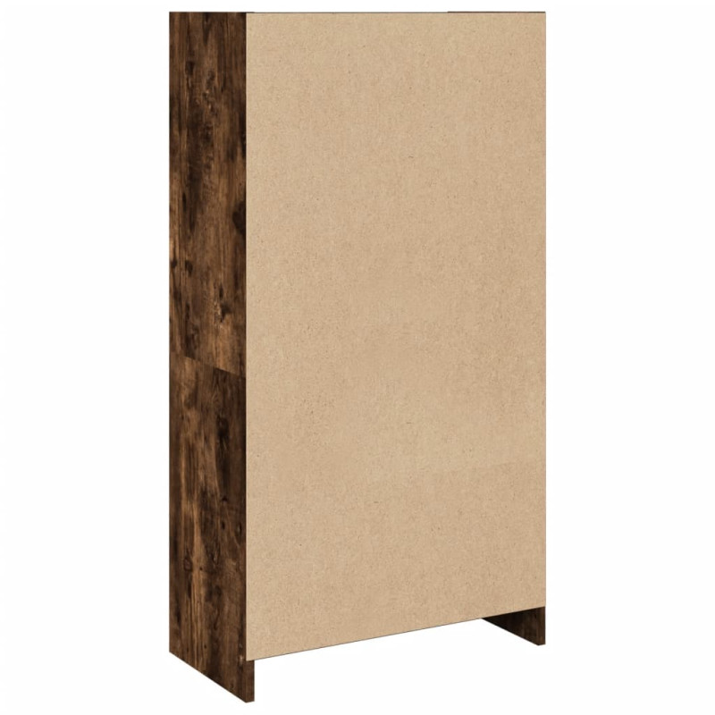 Regał, przydymiony dąb 57x28,5x107,5 cm materiał drewnopochodny