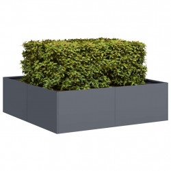 Doniczka Antracyt 100x100x30 cm Stal