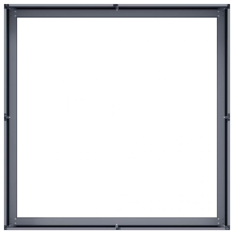 Doniczka Antracyt 100x100x30 cm Stal