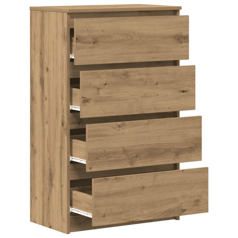 Komoda Artisan Dąb 60x35x98,5 cm Drewno klejone