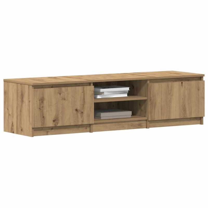 Szafka RTV Artisan Oak 140x40x36 cm Drewno klejone