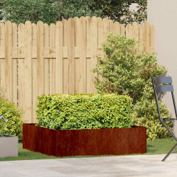 Doniczka Rusty 100x100x30 cm Stal nierdzewna