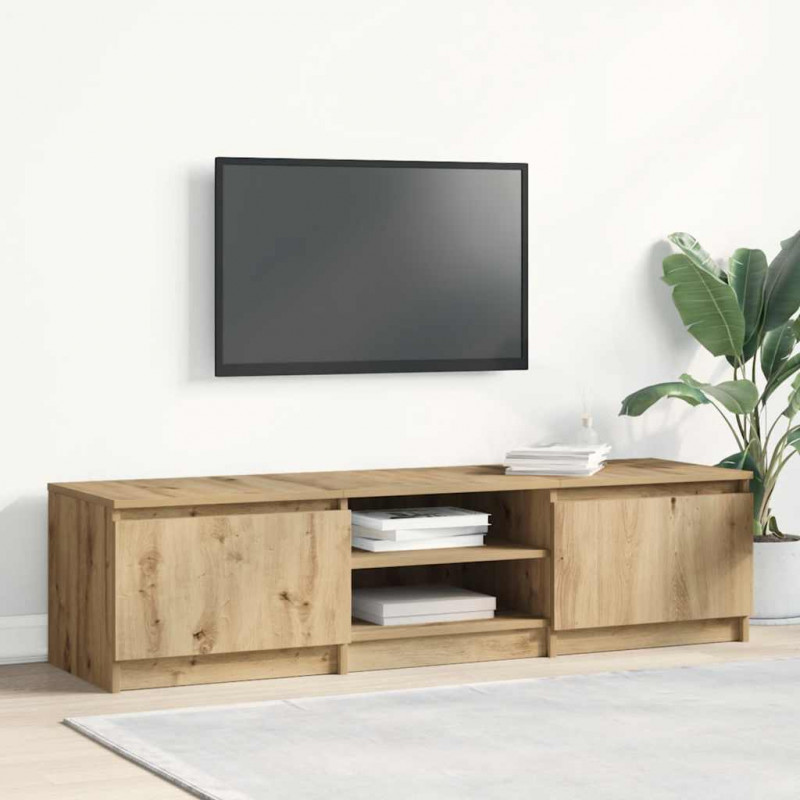 Szafka RTV Artisan Oak 140x40x36 cm Drewno klejone