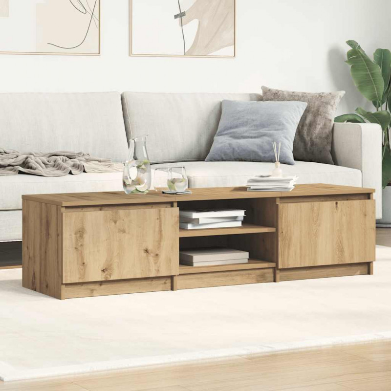 Szafka RTV Artisan Oak 140x40x36 cm Drewno klejone