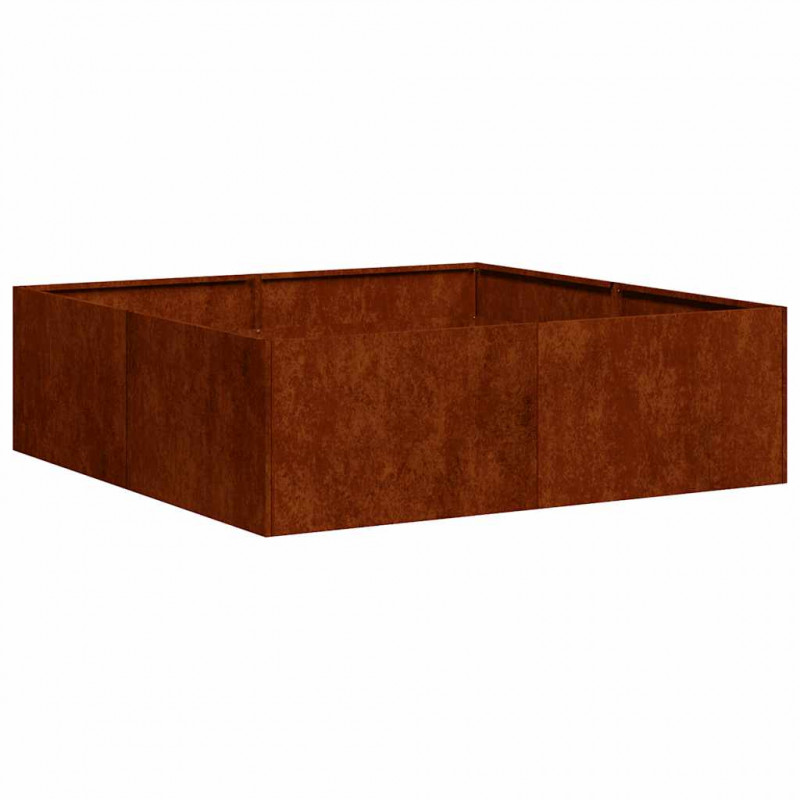 Doniczka Rusty 100x100x30 cm Stal nierdzewna
