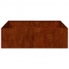 Doniczka Rusty 100x100x30 cm Stal nierdzewna