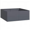 Doniczka Antracyt 100x100x40 cm Stal