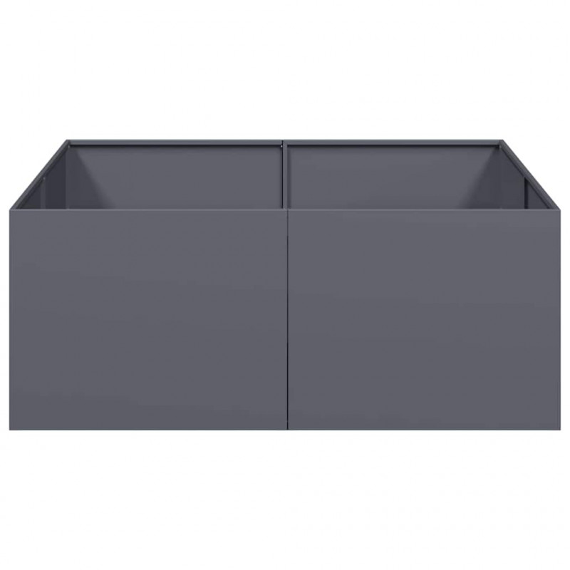 Doniczka Antracyt 100x100x40 cm Stal