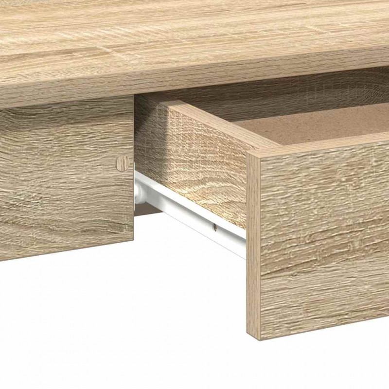 Biurko, kolor dąb sonoma, 100x45x75 cm, materiał drewnopochodny