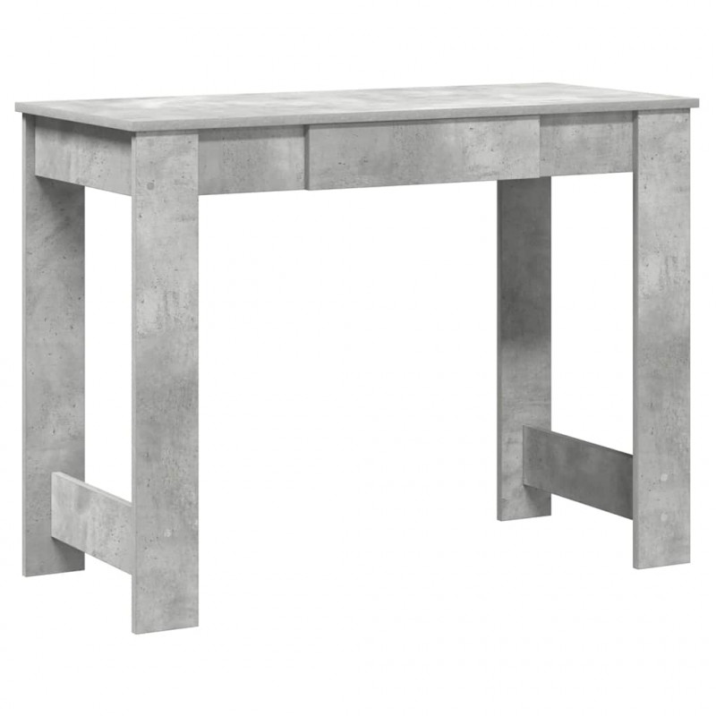 Biurko, szarość betonu, 100x45x75 cm, materiał drewnopochodny