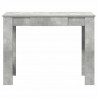 Biurko, szarość betonu, 100x45x75 cm, materiał drewnopochodny