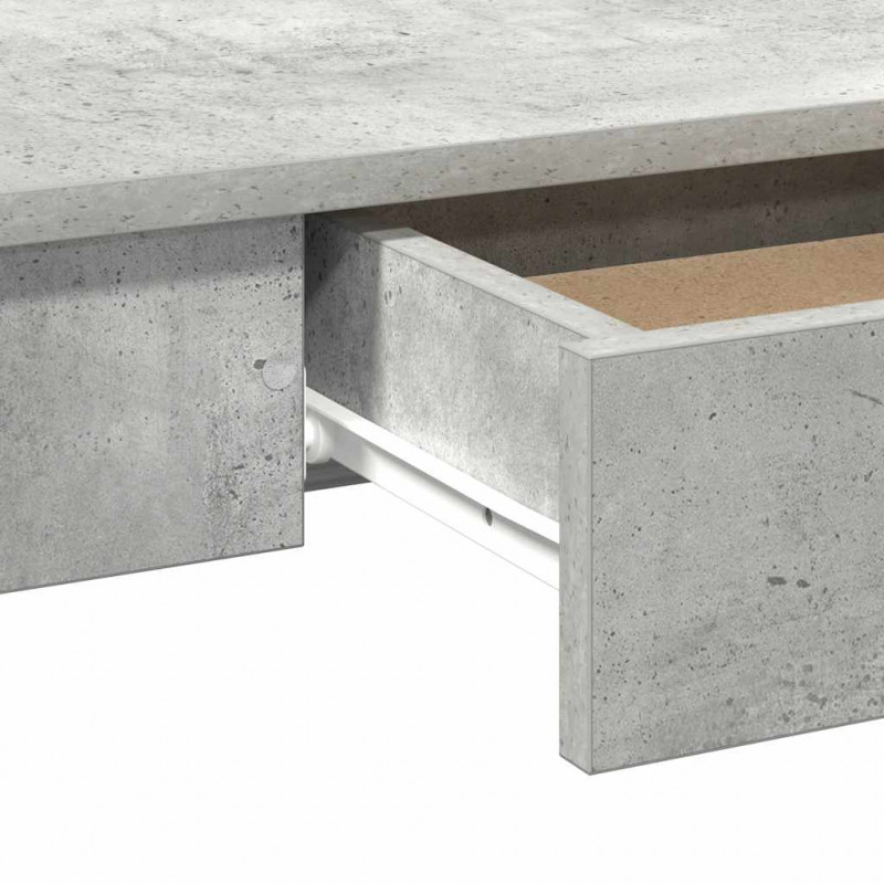 Biurko, szarość betonu, 100x45x75 cm, materiał drewnopochodny