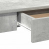 Biurko, szarość betonu, 100x45x75 cm, materiał drewnopochodny