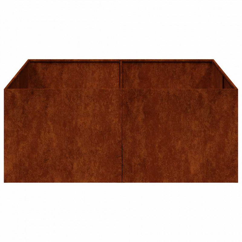 Doniczka Rusty 100x100x40 cm Stal nierdzewna