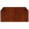 Doniczka Rusty 100x100x40 cm Stal nierdzewna