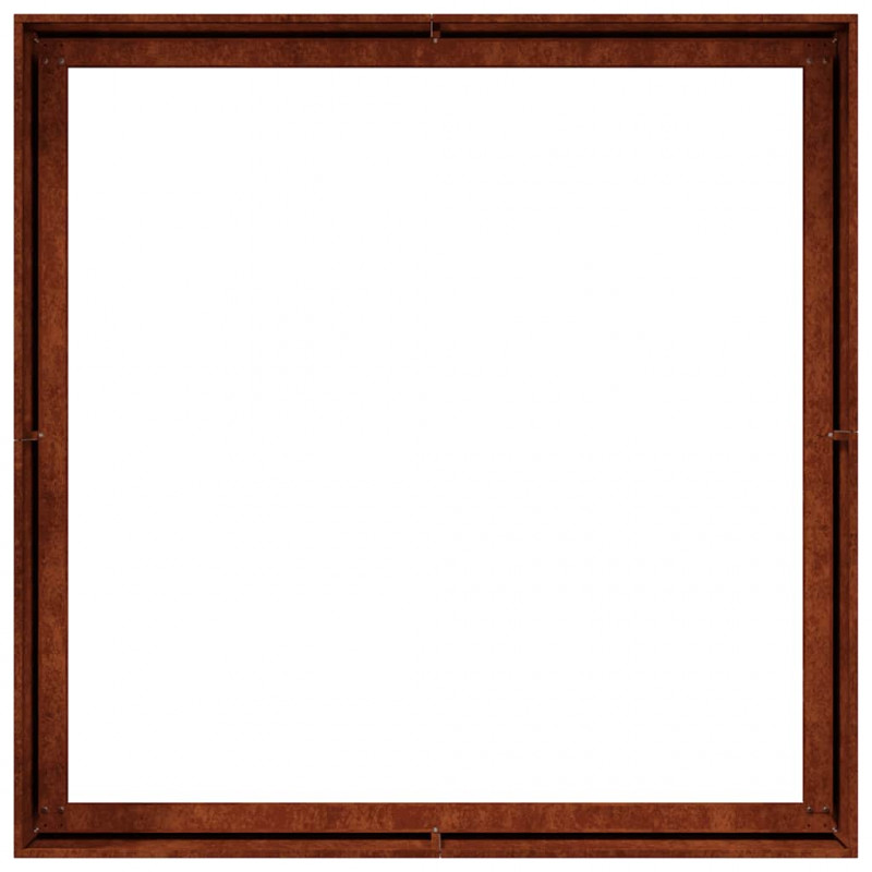 Doniczka Rusty 100x100x40 cm Stal nierdzewna