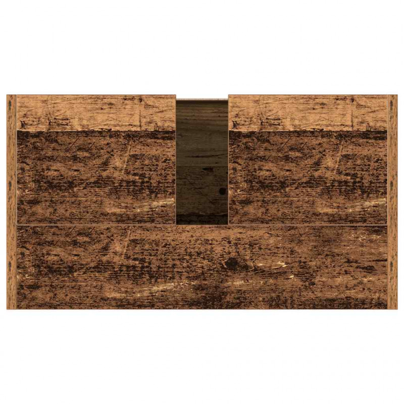 Szafka pod umywalkę, stare drewno, 60x33x60 cm