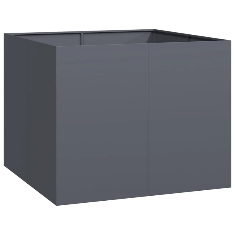 Doniczka Antracyt 100x100x80 cm Stal