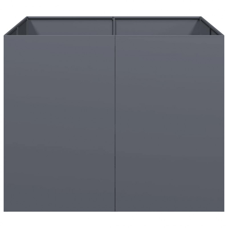 Doniczka Antracyt 100x100x80 cm Stal