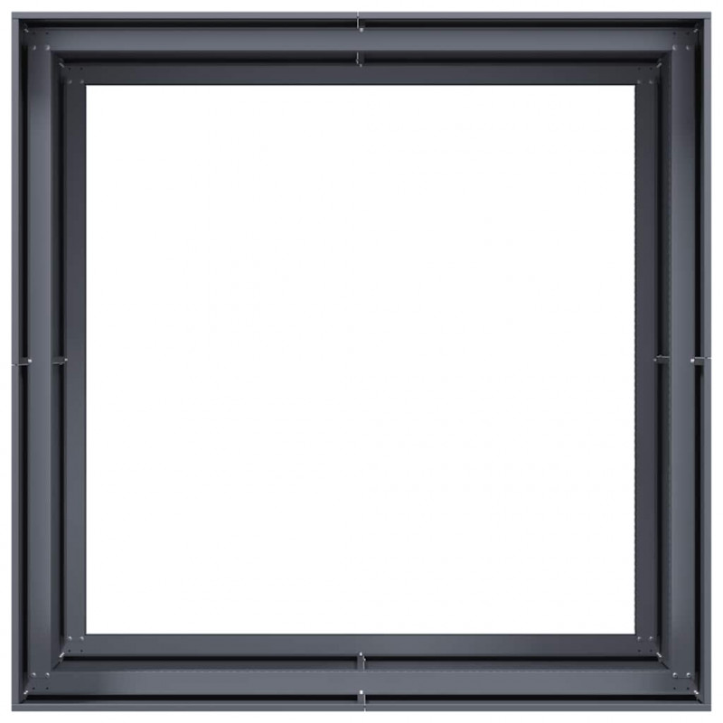 Doniczka Antracyt 100x100x80 cm Stal