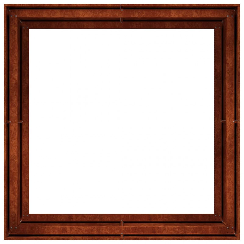 Doniczka Rusty 100x100x80 cm Stal nierdzewna