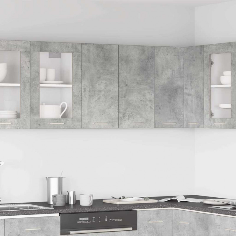 Szafka ścienna kuchenna Betonowa szara 60x31x60 cm