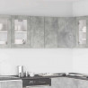 Szafka ścienna kuchenna Betonowa szara 60x31x60 cm
