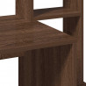Biurko z półkami, brązowy dąb, 100x45x140 cm