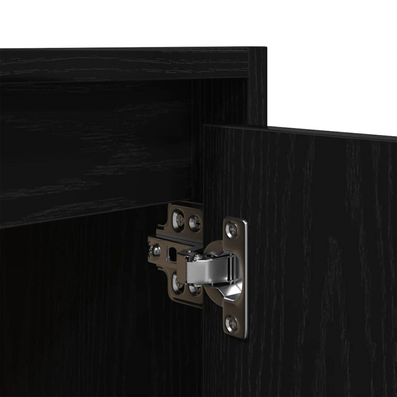 Szafka nocna wisząca czarna 38x34x40 cm