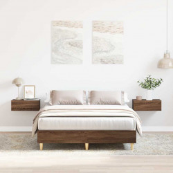 Rama łóżka bez materaca Brązowy dąb 120x200 cm Drewno klejone