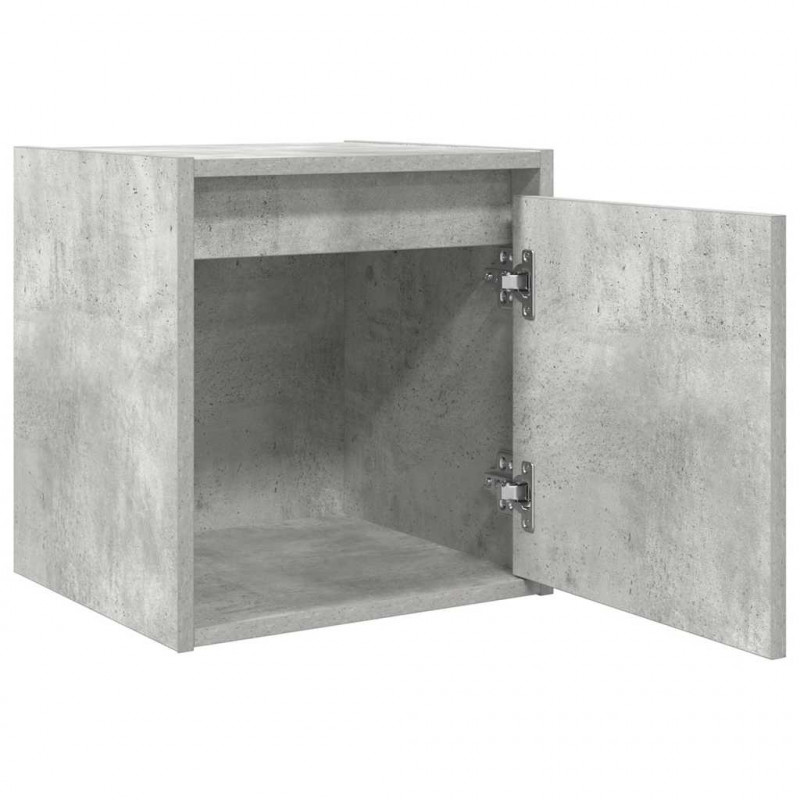 Szafka nocna wisząca Betonowa Szara 38x34x40 cm