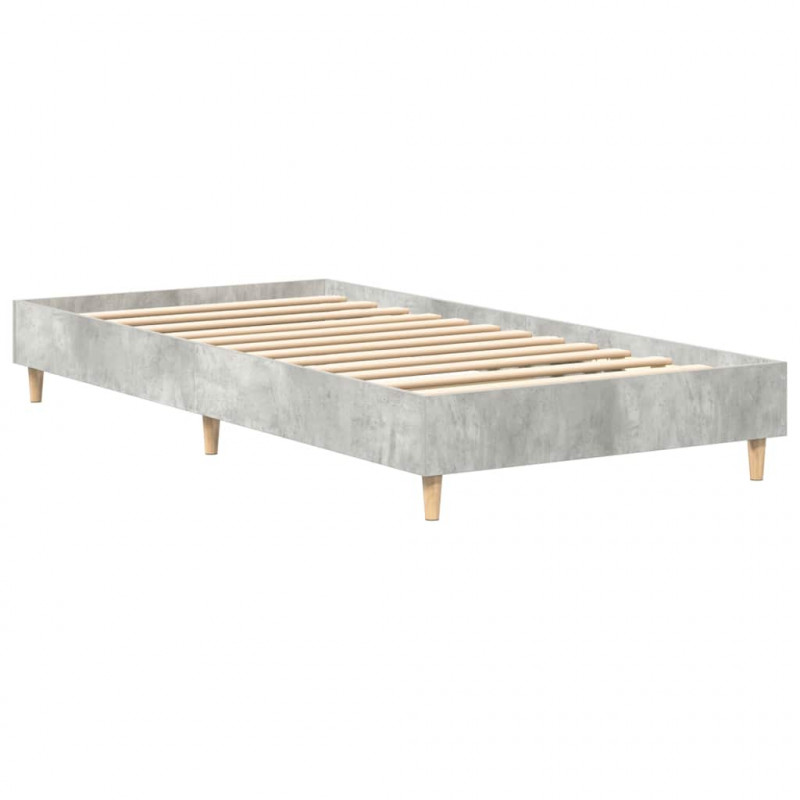 Rama łóżka bez materaca Betonowa szarość 100x200 cm