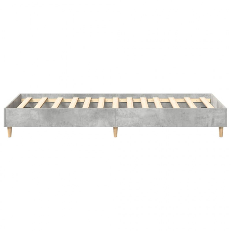 Rama łóżka bez materaca Betonowa szarość 100x200 cm