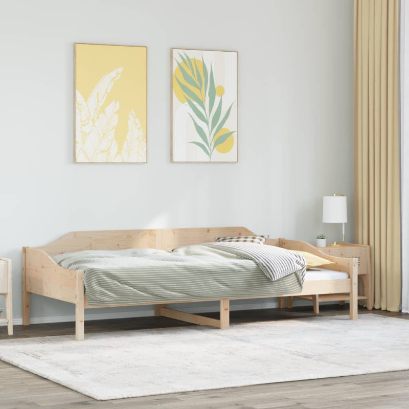Łóżko bez materaca, 80x200 cm, lite drewno sosnowe
