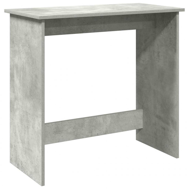 Biurko, szarość betonu, 80x40x75 cm, materiał drewnopochodny