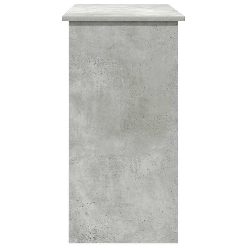 Biurko, szarość betonu, 80x40x75 cm, materiał drewnopochodny