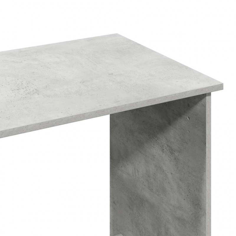 Biurko, szarość betonu, 80x40x75 cm, materiał drewnopochodny
