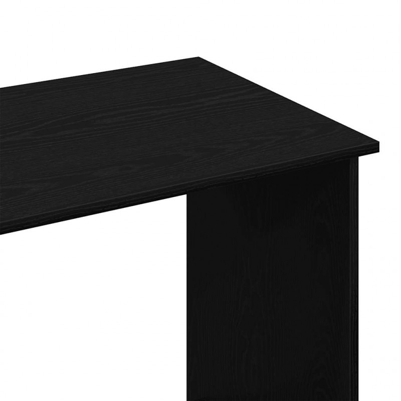 Biurko, czarne, 102x50x75 cm, materiał drewnopochodny