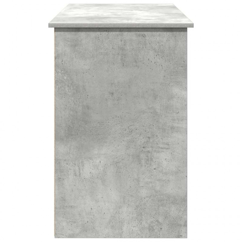Biurko, szarość betonu, 102x50x75 cm, materiał drewnopochodny