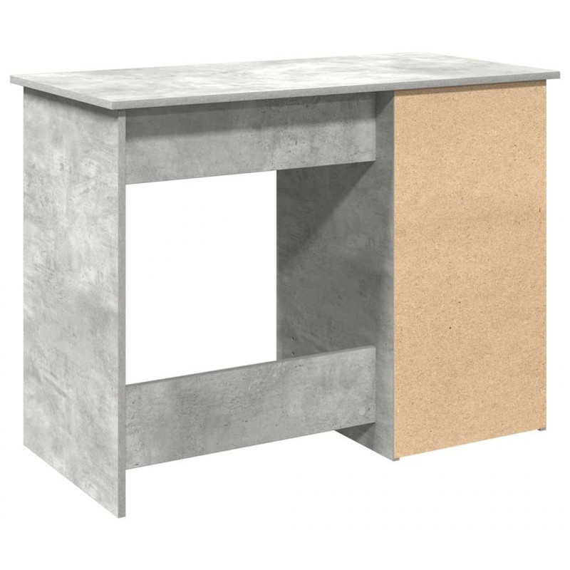 Biurko, szarość betonu, 102x50x75 cm, materiał drewnopochodny