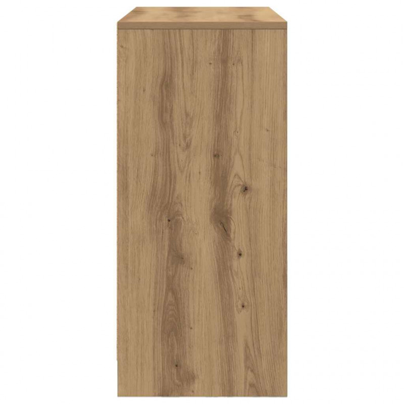 Komoda z szufladą Artisan Oak 80x34x76 cm Drewno klejone