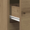 Komoda z szufladą Artisan Oak 80x34x76 cm Drewno klejone